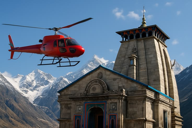 Optional helicopter ride for Kedarnath
